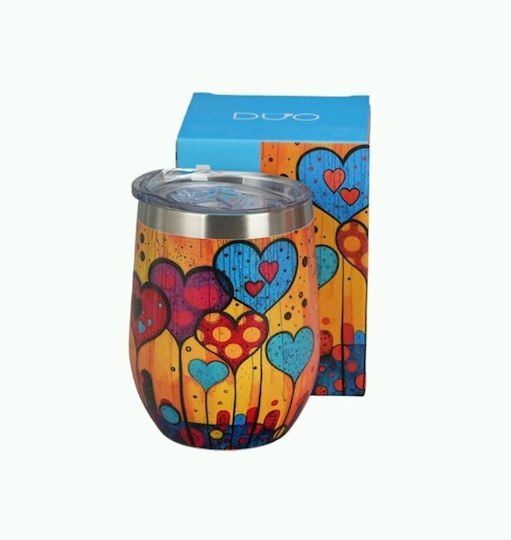 Duo-Gift Thermosflasche Rostfreier Stahl 330ml Modern Hearts