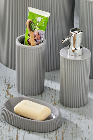 SteweHome Bathroom Accessory Set Plastic 3 Pieces