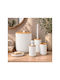 SteweHome Set de accesorii pentru baie Bambus Alb 5 buc