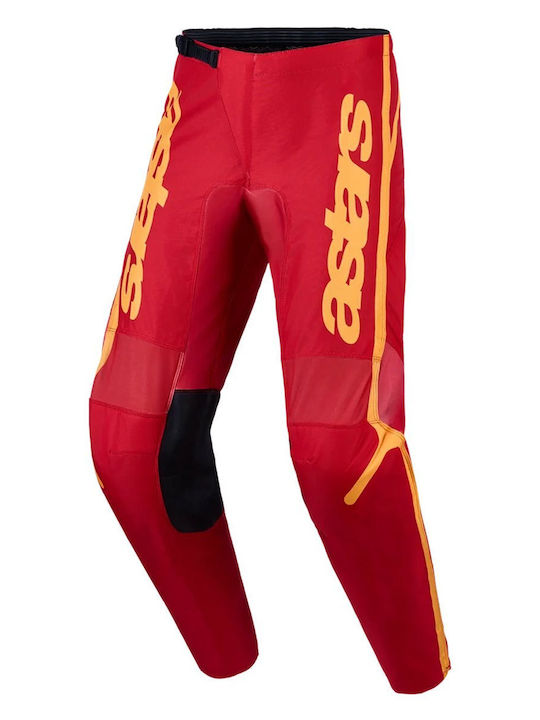 Alpinestars Fluid Apex V2 Sommer Herren Reithosen Motocross Feuerrot Gold Alpinestars Fluid Apex V2 Sommer Herren Reithosen Motocross Feuerrot Gold