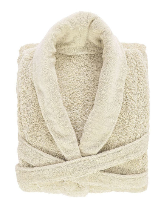 Abyss & Habidecor Super Pile Bathrobe in Ecru C...
