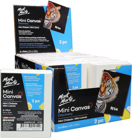 Mont Marte Mini Canvas 6x8cm 2pcs/set