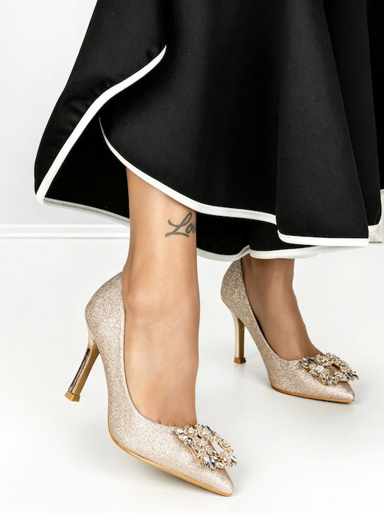 Heels with High Heel Gold