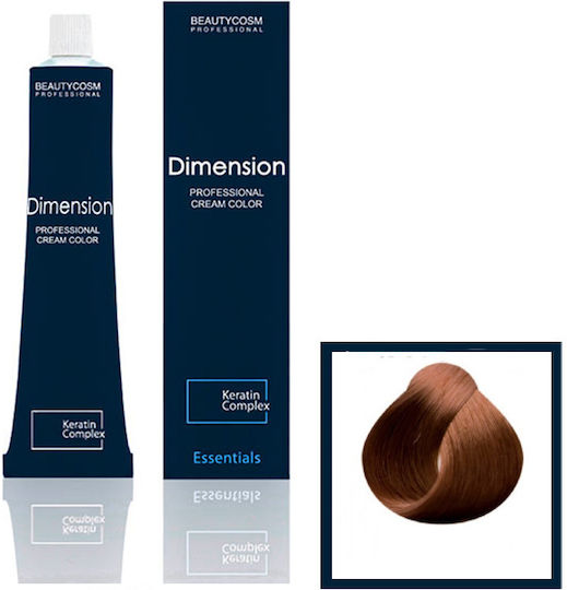 Dimension Hair Color Cream Νο 6.43 Ξανθό Σκούρο Χάλκινο Χρυσό, Επαγγελματική Βαφή Μαλλιών Με Σύμπλεγμα Πρωτεϊνών Κερατίνης, 100ml