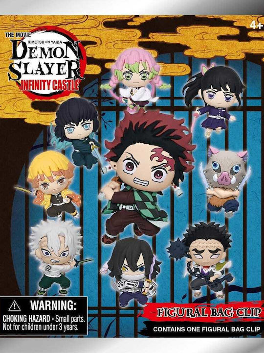Demon Slayer 3D Пяна Клипсове За Чанта Безкраен Замък Серия 1