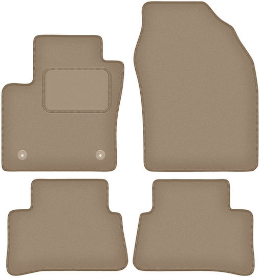 Velour Car Mats Toyota C-hr Ii Crossover 2024 Beige