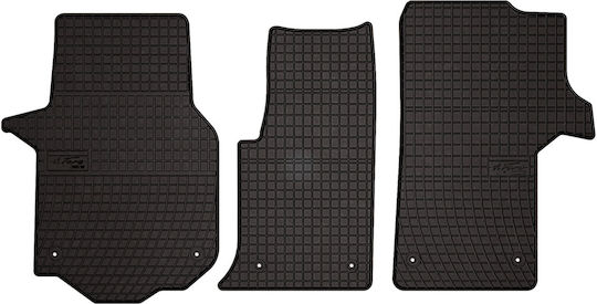 Rubber Car Mats Mercedes Crafter Ii Van 2016 Black Fitted