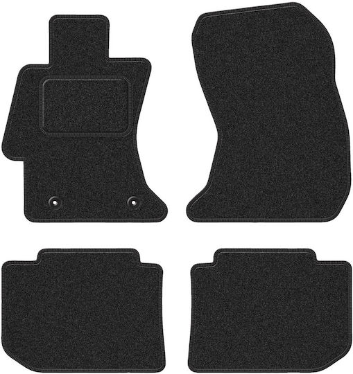 Velours Auto Fußmatten Subaru Impreza IV Hatchback Limousine 2011-2016 Anthrazit