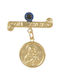Tasoulis Jewellery Collection Παιδική Παραμάνα από Χρυσό 9K με Εικόνα της Παναγίας