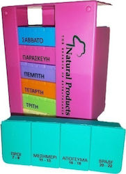 Natural Products Pillenorganisatoren 3-teilige Wöchentlich + Pillenorganisator Natural