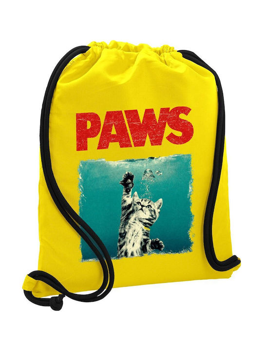 Koupakoupa Paws Kids Backpack Yellow 48x40cm