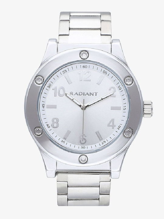 Radiant Herrenuhr 44mm Batterie mit Silber rost...