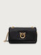Click Leather Women's Shoulder Crossbody Bag Black