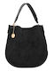 Set Fabric Women's Shoulder Crossbody Suede Black Bag