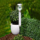 Grundig Spiked Solar Flowerpot Light Cold White with Photocell IP44 13x13x97.7cm