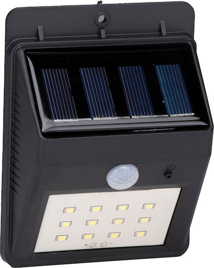 Grundig Wall Mounted Solar Light Cold White with Motion Sensor and Photocell IP44 8.5x4.2x11.3cm