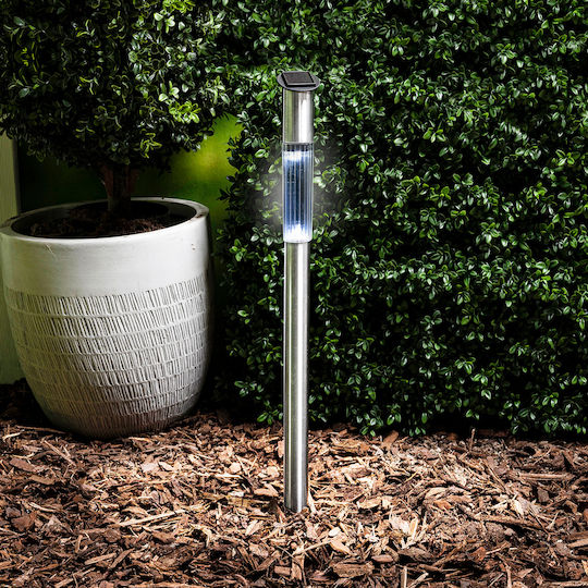 Grundig Spiked Solar Flowerpot Light Cold White with Photocell IP44 5.5x5.5x70cm