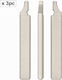 Set 3 Lamă Cheie Auto 126# Hu100 Chevrolet Buick GMC Opel