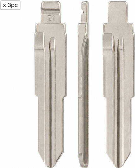 Set 3 Auto Key Blades 21# Toy41r Toyota