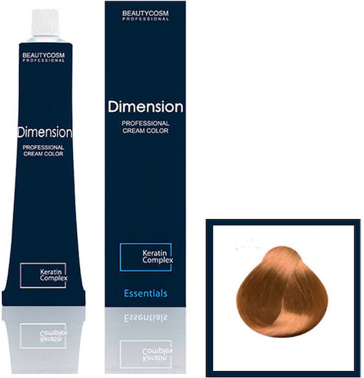 Dimension Hair Color Cream Νο 8.43 Ξανθό Ανοιχτό Χάλκινο Χρυσό, Επαγγελματική Βαφή Μαλλιών Με Σύμπλεγμα Πρωτεϊνών Κερατίνης, 100ml
