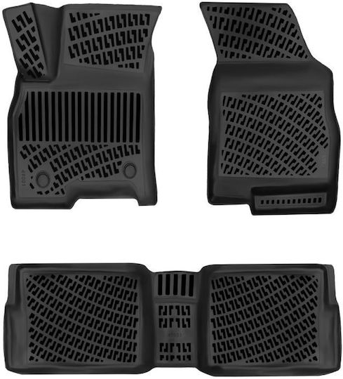 Car Mats Raised Sides 3D Rubber TPE Chery Tiggo 7 Pro Max 2023-2025 Rizline 3 Pieces Black