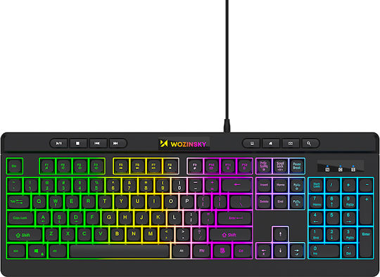 Wozinsky WKG-1044 Tastatură de Gaming cu Iluminare RGB Engleză Internațională