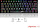 Redragon K530 Draconic Pro Безжично Гейминг Механично Клавиатура 60% с Кафяво по Поръчка Управление и RGB Осветление International English