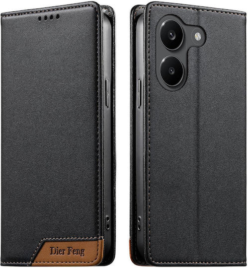 Xiaomi Poco X8 Pro 5g Case Dierfeng Leather Wallet Black