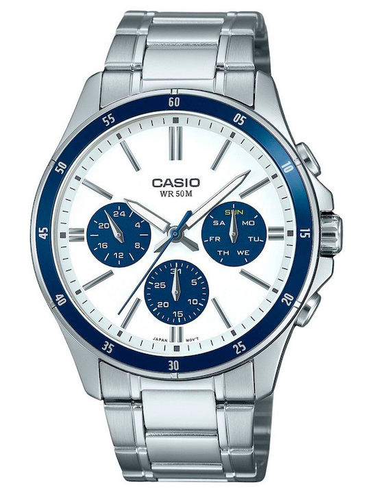 Casio Men's Watch 47mm Battery with Silver Meta...