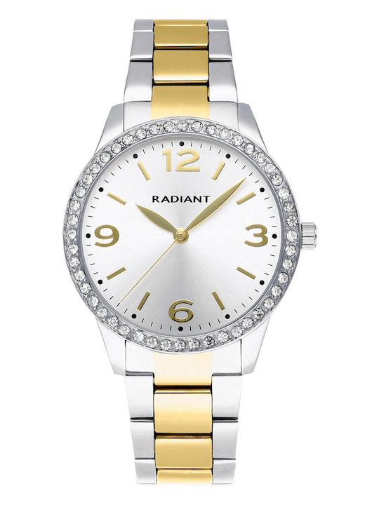 Radiant Γυναικείο Ρολόι 38mm Μπαταρίας με Ασημί...