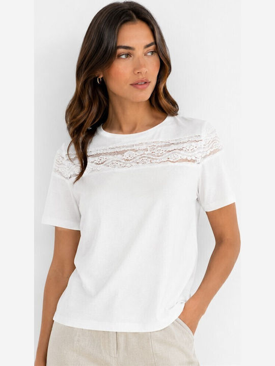 B.Younq Women's T-shirt Ecru