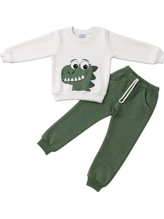 Kids Sweatpants Set With Top White