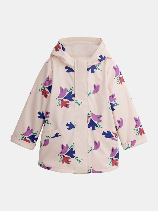 Kids Casual Short Hooded White Jacket