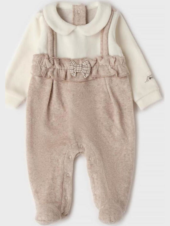 iDO Velvet Beige Onesie