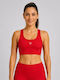 Women's Athletic Sports Bra Sporting Red with Light Padding