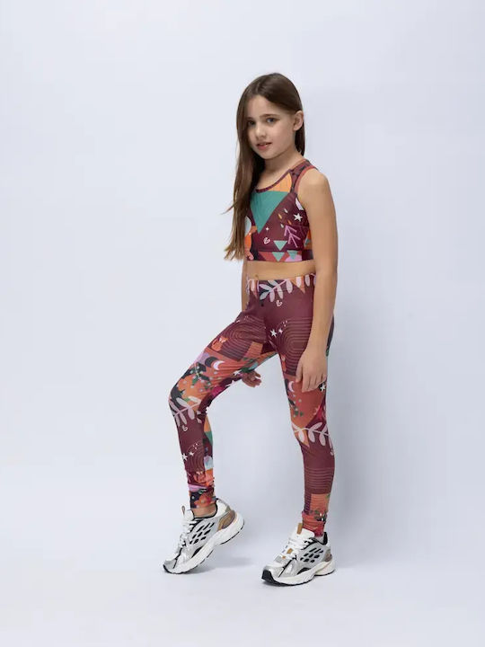 Kids Long Leggings Chocolate Rooted