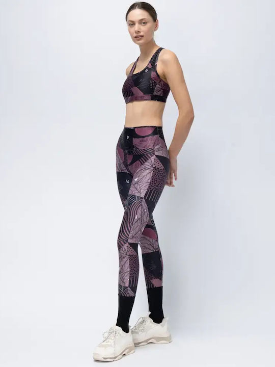 Training Women's Set with Full-Length Leggings High Waist Black