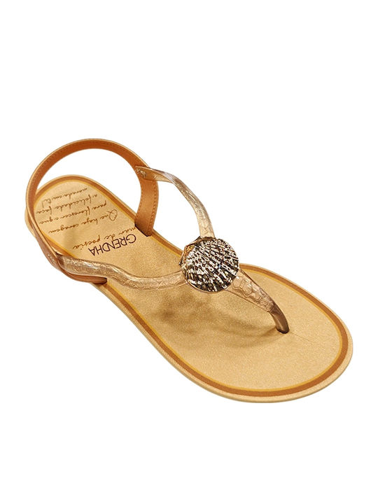 Grendha Women's Flat Sandals Gold