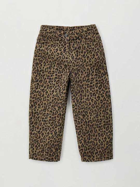 Kids Fabric Trousers Beige