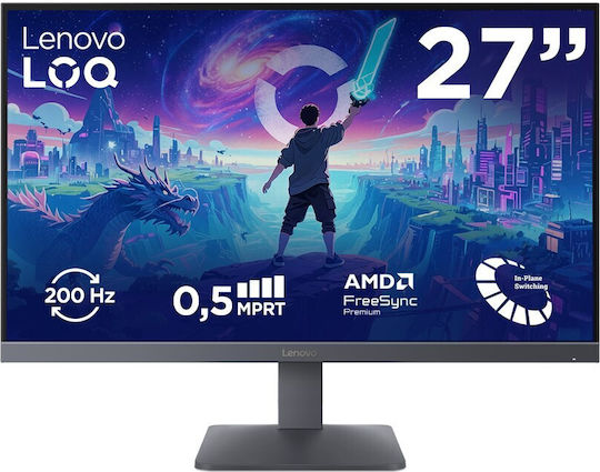 Lenovo LOQ 27-10 IPS HDR Monitor 27 Zoll FHD 1920x1080 200Hz mit Reaktionszeit 0.5ms GTG