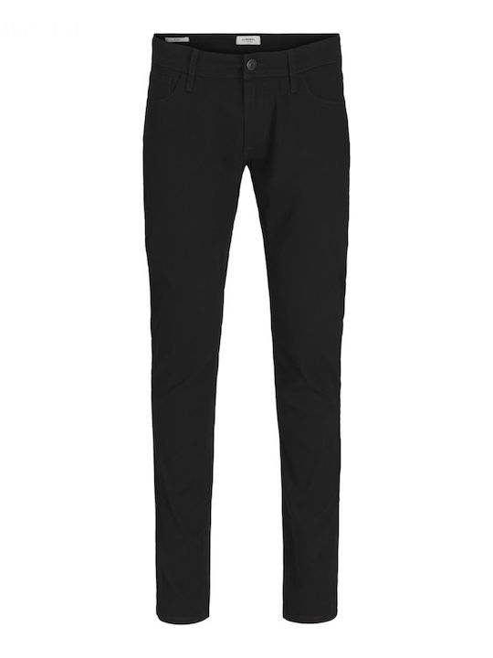 Pantaloni de blugi pentru bărbați Elastic Slim Fit Negru