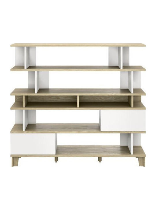Biblioteci 104 Alb Mat, Stejar (2 Buc) 165x42x1...
