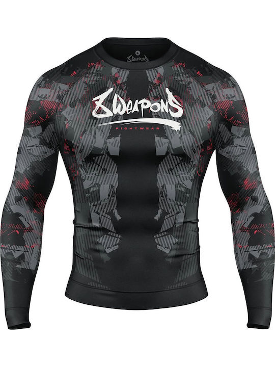 8 Weapons Ανδρική Μακρυμάνικη Μπλούζα 8300017-2-BKRE για Jiu-Jitsu Μαύρη