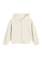 Kids Sweatshirt Cardigan Beige