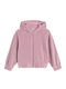 Kids Sweatshirt Cardigan Pink