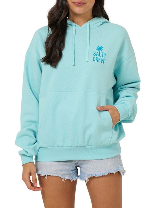 Salty Crew Women's Hooded Sweatshirt Aquamarine