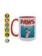 Koupakoupa Paws Κούπα Κεραμική Κόκκινη 450ml