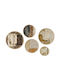 Frames Huhu Set 5 Pieces 693bse6160 Φ43.2 37.4 31.6 25.9 20cm Multi Wallity Round MDF Wood