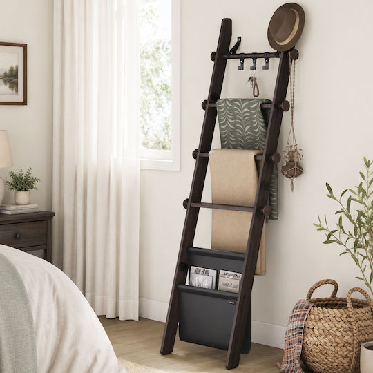 Vasagle Badezimmerhaken & -halter 54x160cm Schwarze