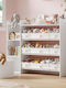 Songmics Children's Wooden Storage Box White 113x30x104cm